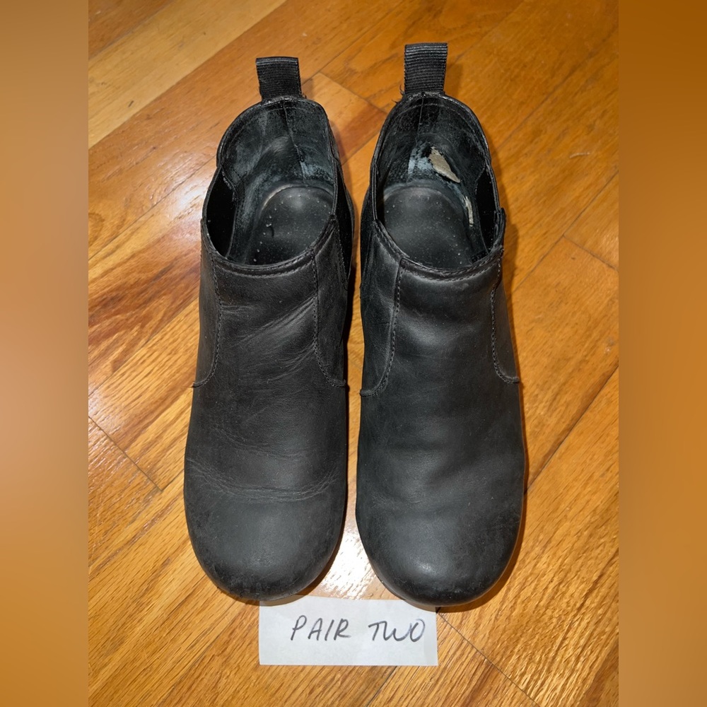 Dansko Frankie Black Oiled Bootie Pair Two - image 2